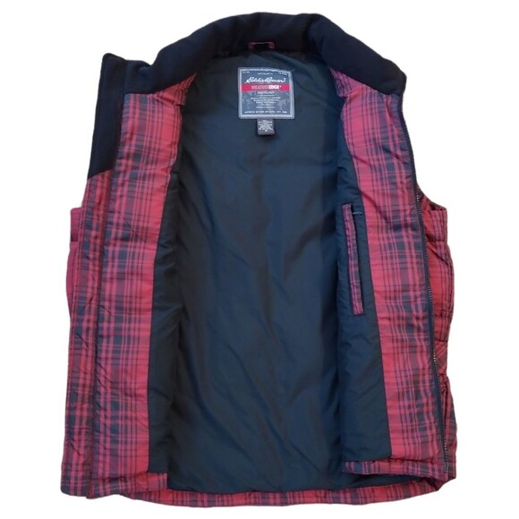 Eddie Bauer Goose Down Plaid Vest - Picture 3 of 7